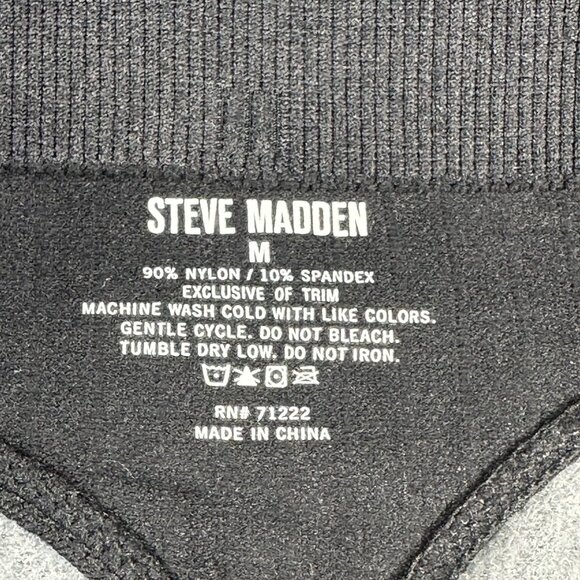 Steve Madden Women's Size Medium Panty Thong Seamless Ribbed Black NWOT - Picture 3 of 6